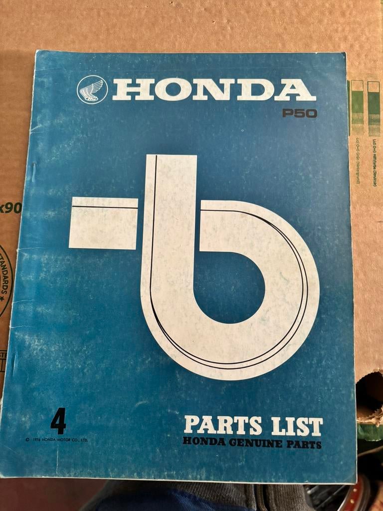 Manuel de pièces Honda P50, Enlèvement ou Envoi, Comme neuf