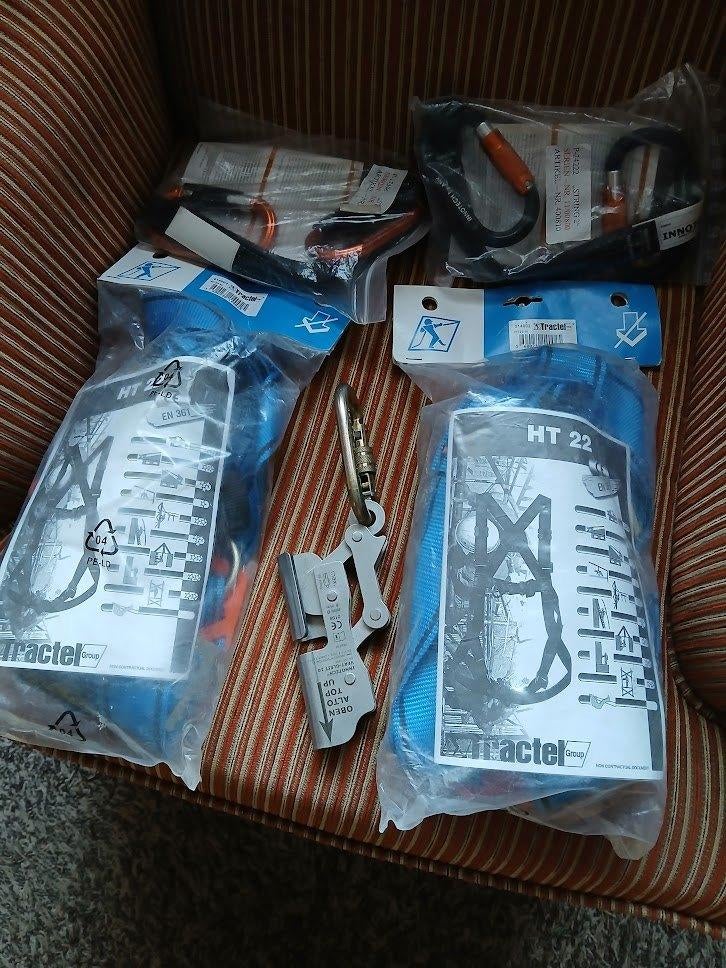 veiligheidsharnassen Tractel, Ophalen