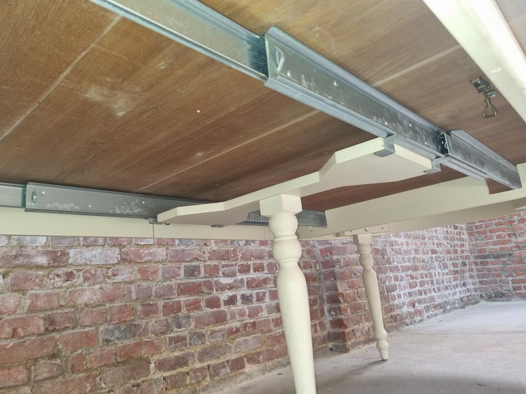 Eiken eettafel Verlengbaar art:63/26.2, Huis en Inrichting, Ophalen, 100 tot 150 cm, Eikenhout, 200 cm of meer