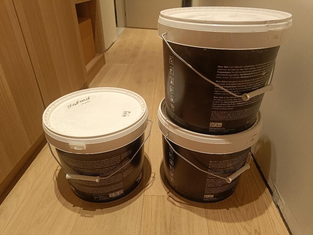 Verf - muur mat, Ophalen, Wit, Nieuw, Verf