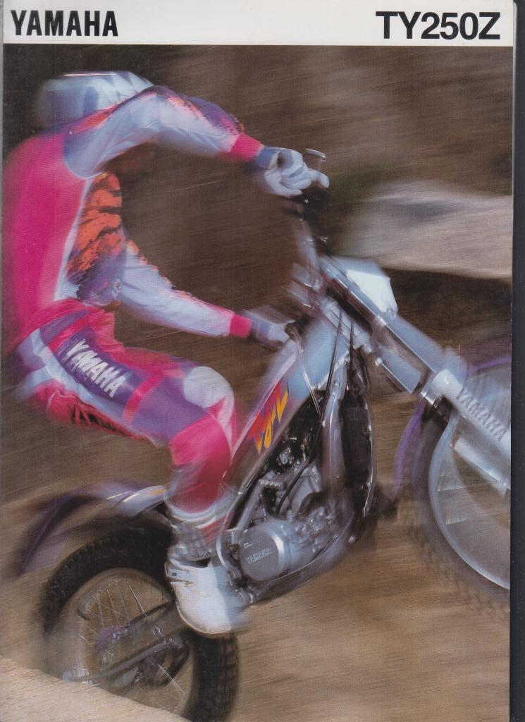 1995 Moto Yamaha TY250Z Trial brochure publicitaire, Livres, Motos, Utilisé, Envoi