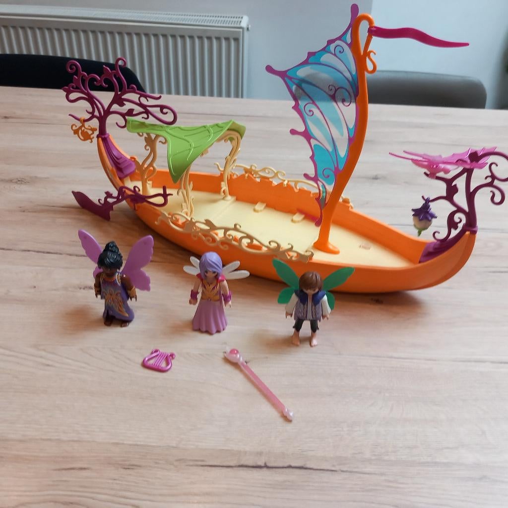 9133 Feeën - Betoverde sprookjesboot - Playmobil, Kinderen en Baby's, Speelgoed | Playmobil, Ophalen of Verzenden, Gebruikt, Complete set