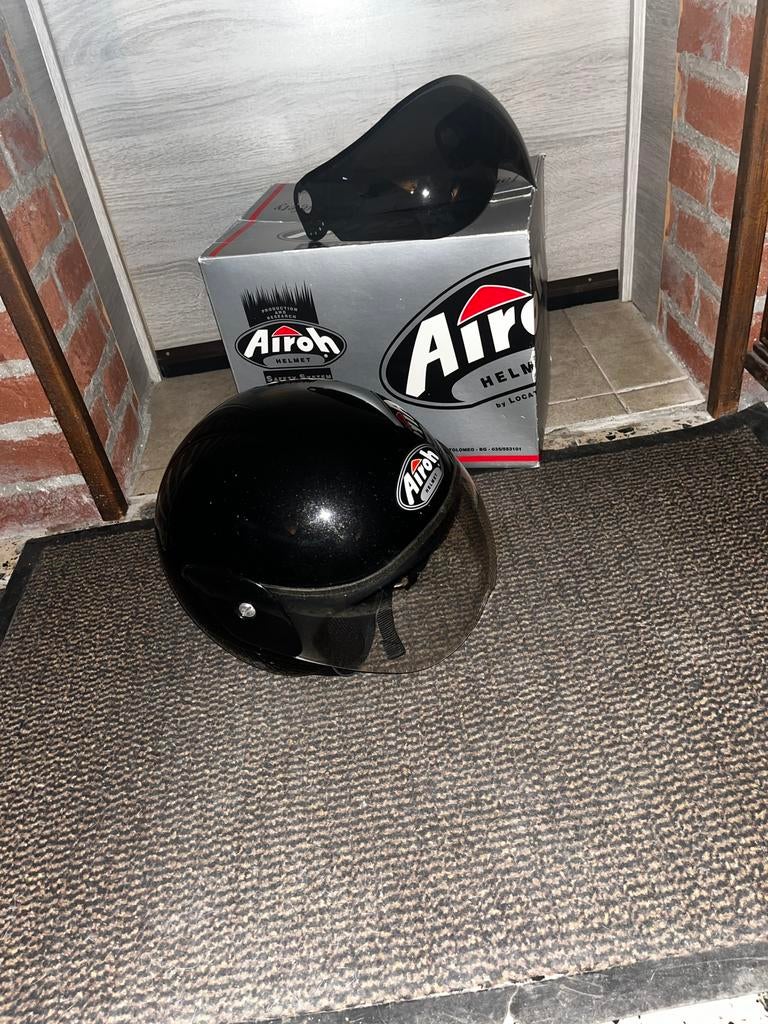 Casque Airoh avec 2 visieres taille S, Motos, Autres marques, Femmes, Seconde main, S