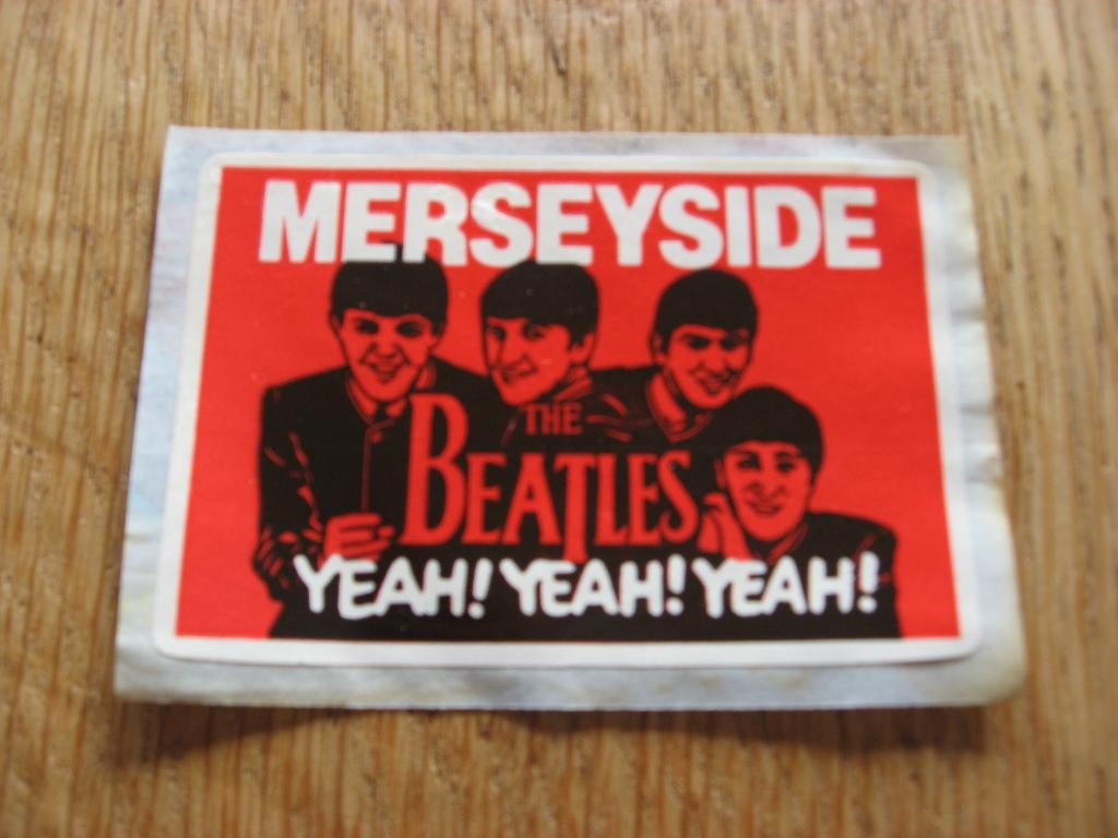 The Beatles Yeah! Yeah! Yeah! Merseyside Autocollant 8 x 6 c, Enlèvement ou Envoi, Neuf, Autres types