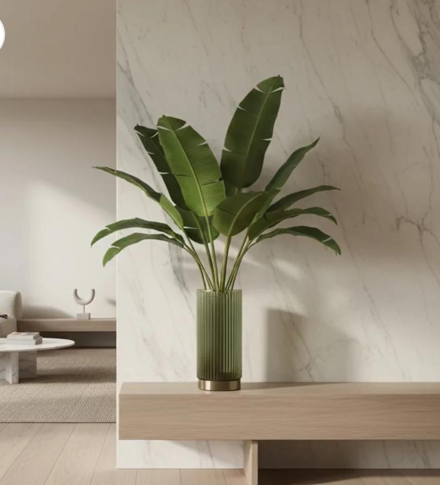 Glazen vaas met ribbelstructuur – groen design, Huis en Inrichting, Woonaccessoires | Vazen, Verzenden, Nieuw, Glas, Minder dan 50 cm