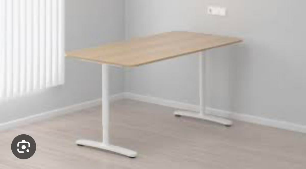Ikea bekant bureau eiken blad, Maison & Meubles, Bureaux, Enlèvement, Comme neuf, IKEA
