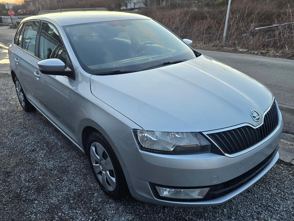 SKODA RAPID 1.4 TDI 2017 AIRCO/GPS/129.000 KM/EURO 6b, Auto's, Euro 6, Bedrijf, Elektrische buitenspiegels, 66 kW