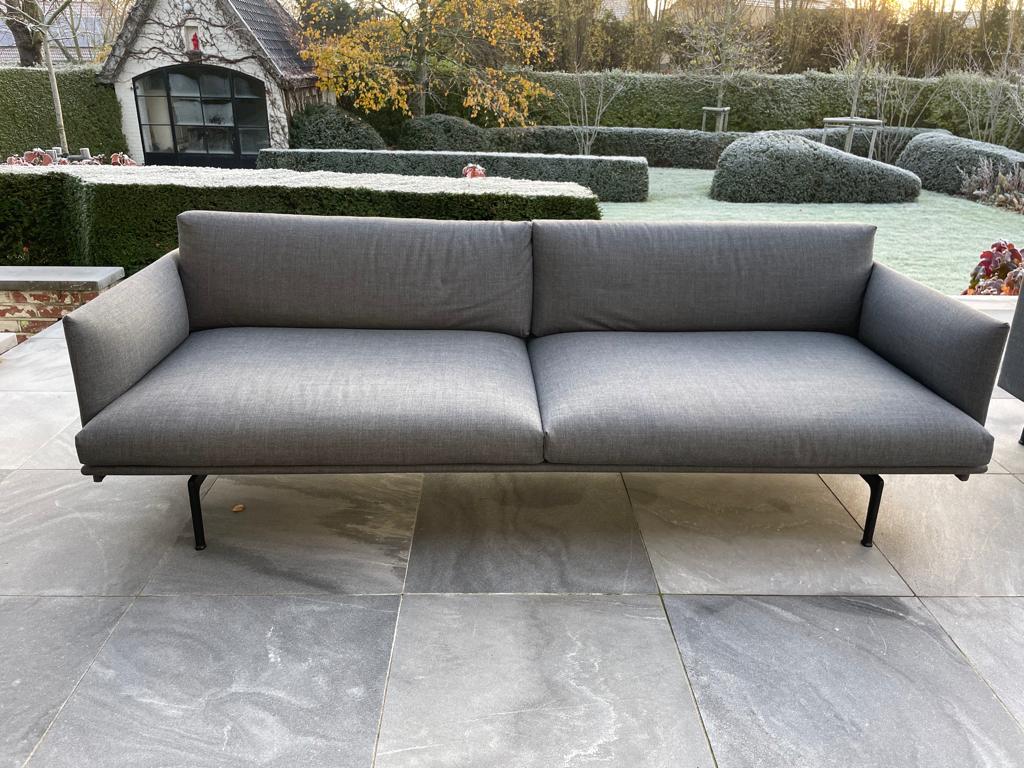 sofa en eenzit, Huis en Inrichting, Zetels | Zetels, Ophalen, Gebruikt, Driepersoons, 75 tot 100 cm