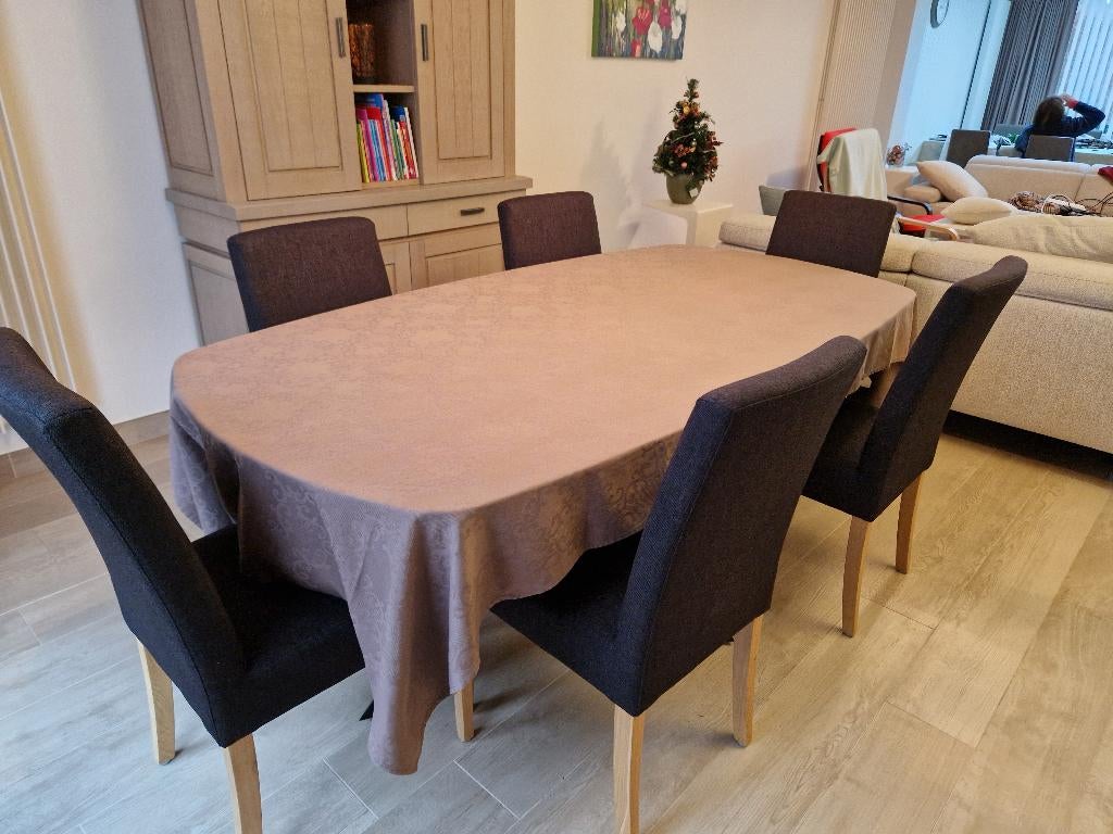 Stoel (6 stoelen), Enlèvement, Gris, Tissus, Cinq, Six Chaises ou plus