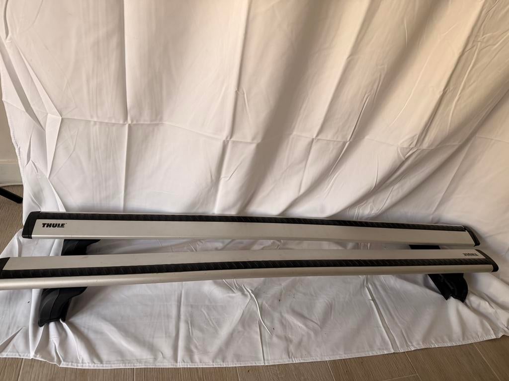 Thule wingbar 118 cm + kit fixation 753 / 757, Auto diversen, Dakdragers, Ophalen, Zo goed als nieuw
