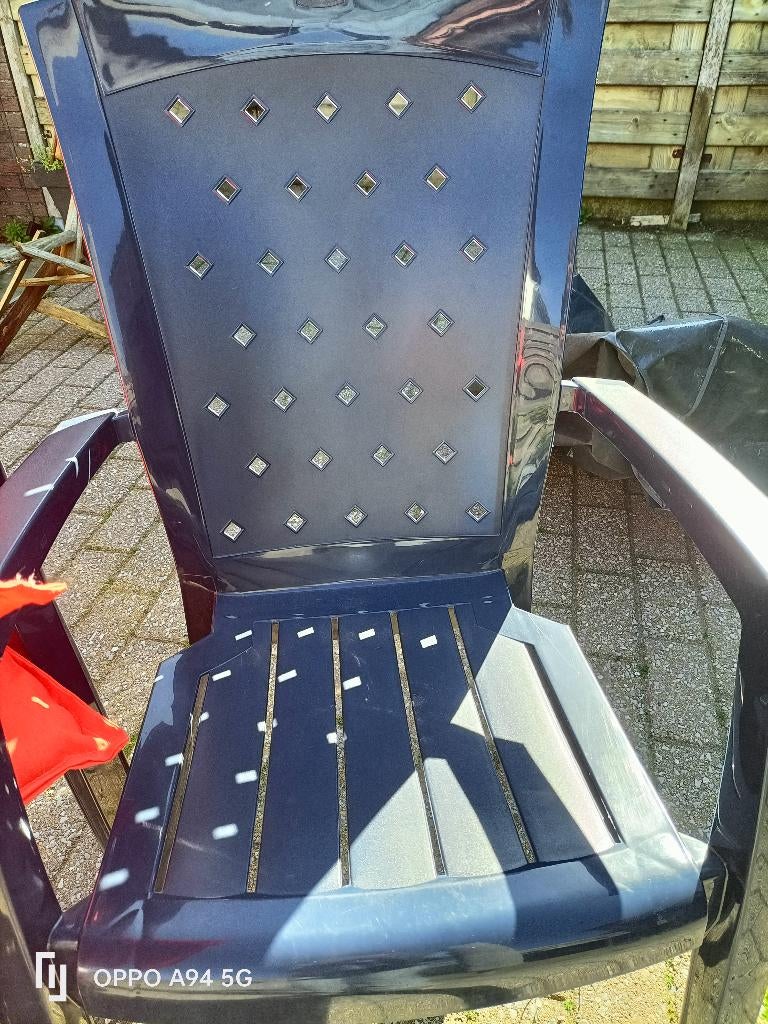 Stapel stoelen 4stuks van  Jardin, Tuin en Terras, Ophalen, Zo goed als nieuw, Plastic, Stapelbaar