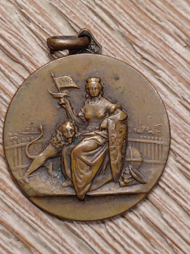 medaille wo1 gent roemrijke zonen 1914 1918, Verzamelen, Ophalen of Verzenden, Overige soorten, Lintje, Medaille of Wings