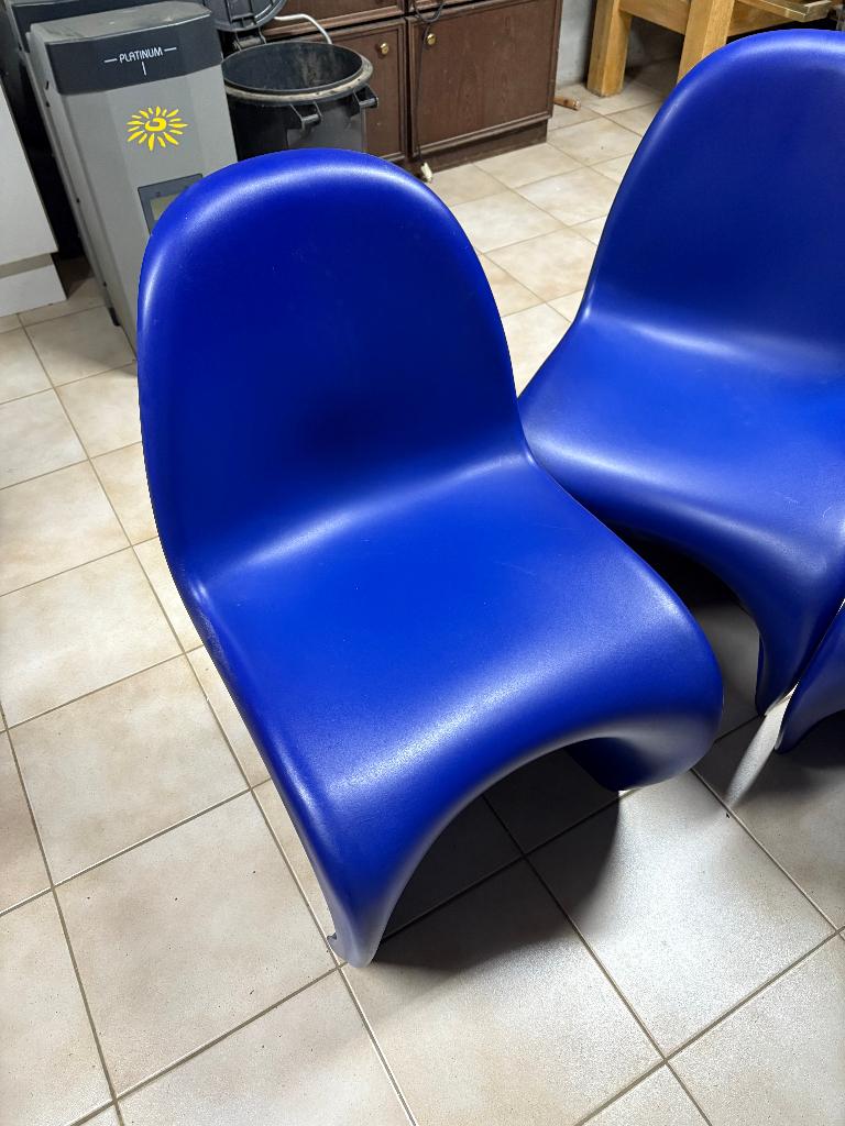 Vitra panton chair design stoel, Huis en Inrichting, Ophalen, Kunststof, Twee, Blauw