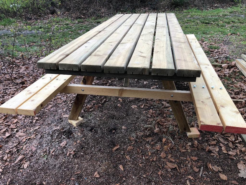 Picknicktafel, Jardin & Terrasse, Enlèvement, Neuf, Rectangulaire, Bois