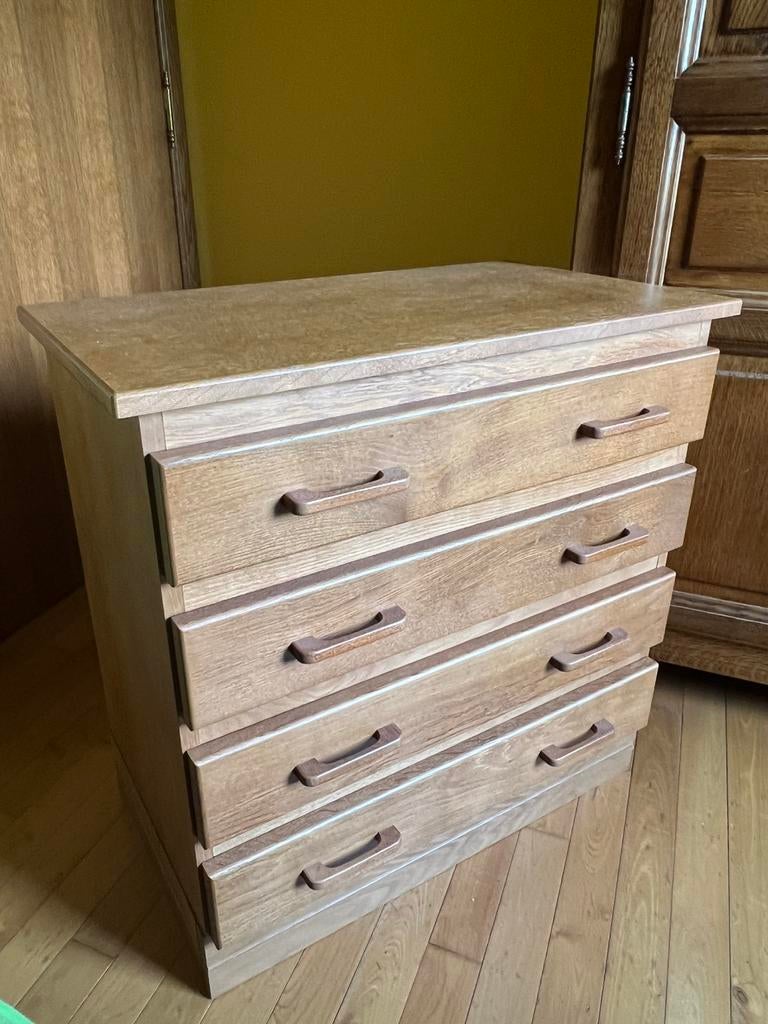 Commode en bois 4 tiroirs, Maison & Meubles, Enlèvement, Comme neuf