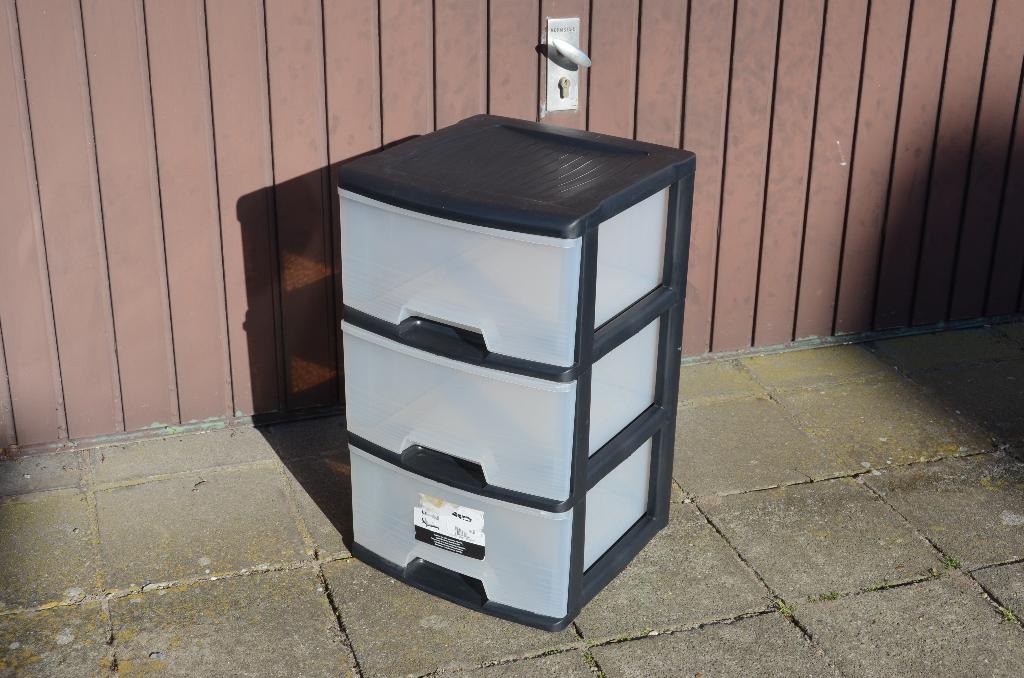 Opbergbox - curver stijl zwart, Ophalen