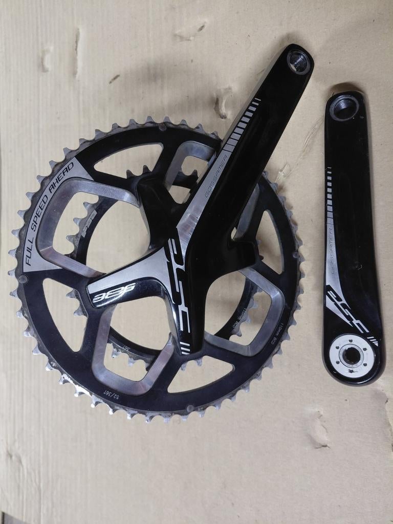 Pédalier FSA 175mm 36 52 BB386 evo, Pédalier ou Pédales, Enlèvement ou Envoi, Vélo de course, Utilisé