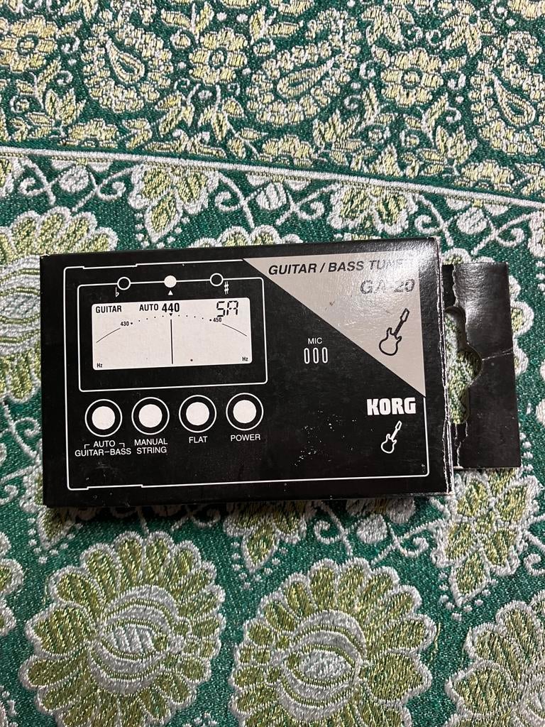 Korg GA-20 gitaar en bass tuner, Muziek en Instrumenten, Effecten, Ophalen of Verzenden, Zo goed als nieuw