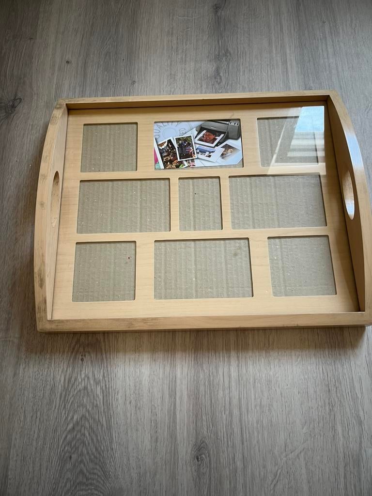 Umbra foto plateau hout, Ophalen, Zo goed als nieuw, Hout