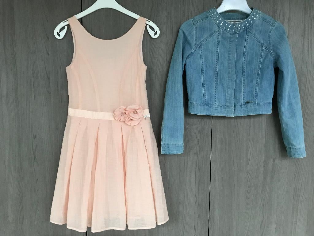 Robe de communion GYMP taille 134 avec gilet assorti, GYMP., Ensemble, Comme neuf, Enlèvement