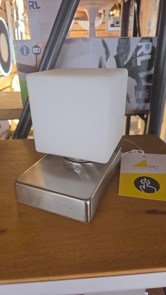 Lampe de table tactile,  marque allemande authentique., Maison & Meubles, Enlèvement ou Envoi