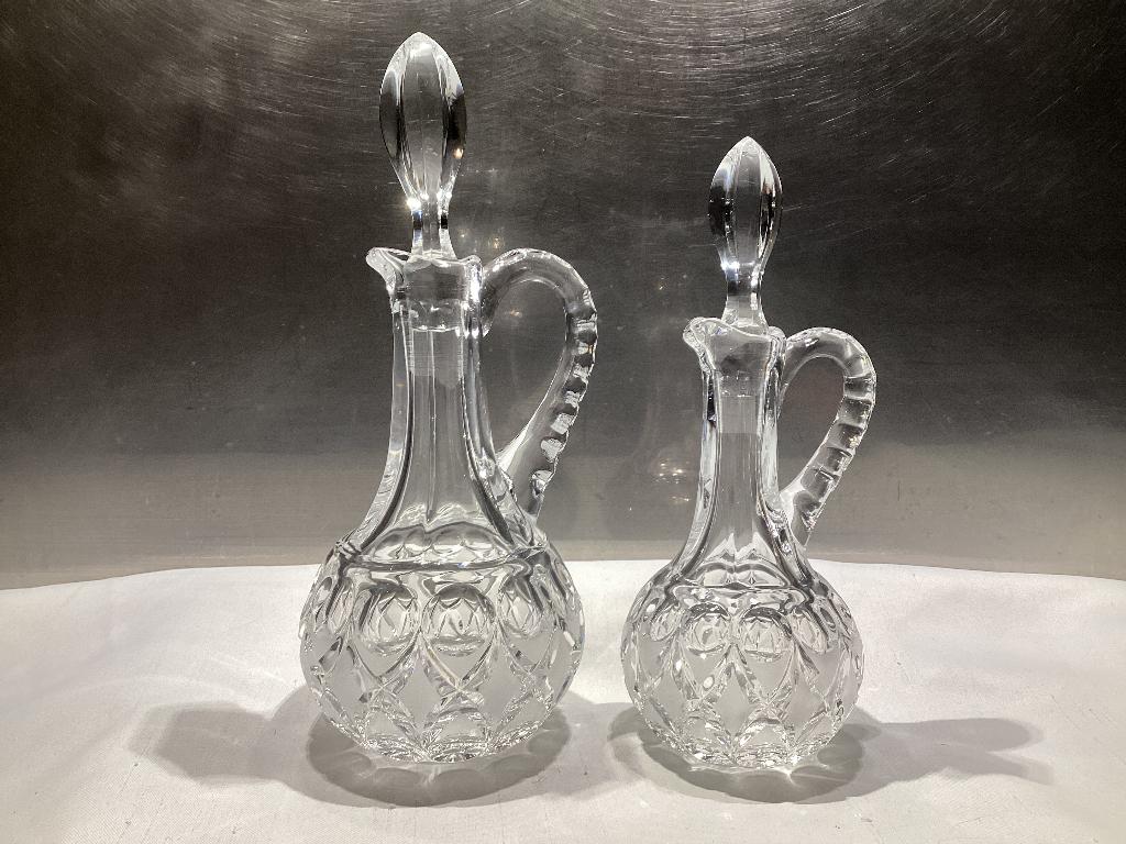 2 carafes en cristal. 040/a., Antiquités & Art, Enlèvement