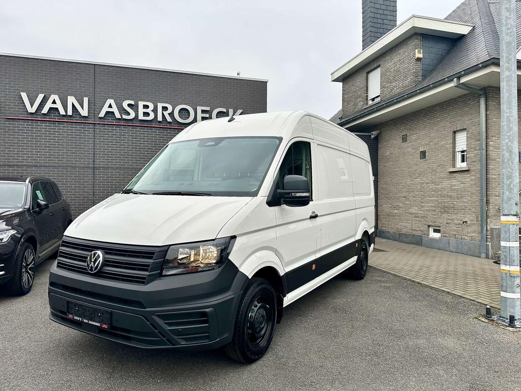 Volkswagen Crafter 35 TDI L3H3 Autom ! NIEUW 0 km ! MEGA KOR, Auto's, Stof, 4 cilinders, Volkswagen, Wit