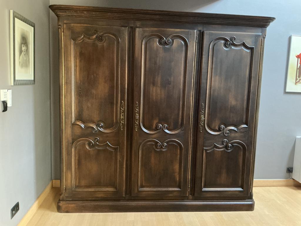 Massief eiken slaapkamer, Huis en Inrichting, Slaapkamer | Complete slaapkamers, Ophalen, Zo goed als nieuw, Tweepersoons, Antiek