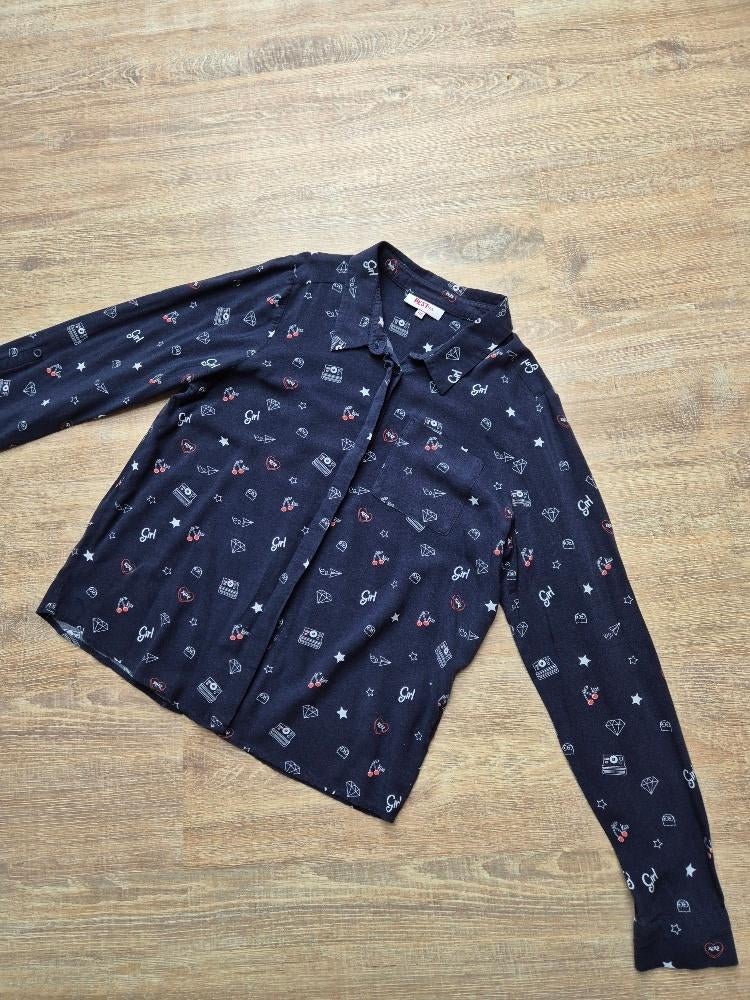 meisjes blouse, Kinderen en Baby's, Kinderkleding | Maat 170, Gebruikt, Overhemd of Blouse, JBC., Verzenden