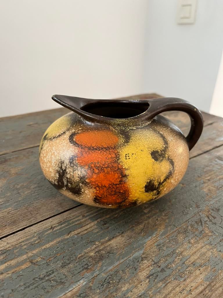 ANTIEKE ART DECO KAN KERAMIEK PLATEEL ZEER GOEDE STAAT, Ophalen of Verzenden