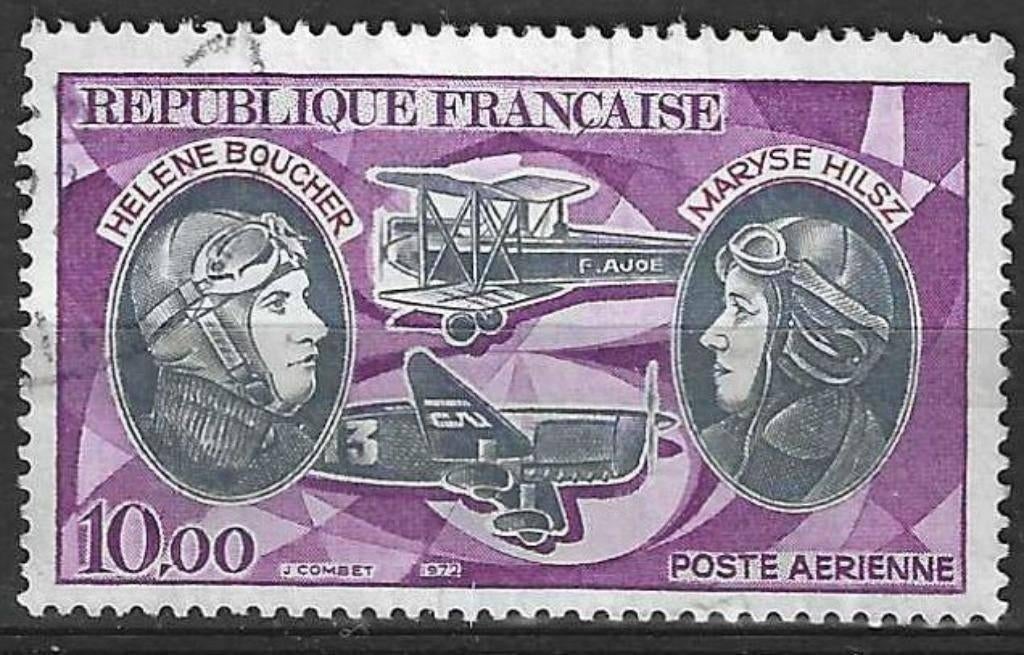 Frankrijk 1972 - Yvert 47PA - Pioniers van de Luchtpost (ST), Verzenden, Gestempeld