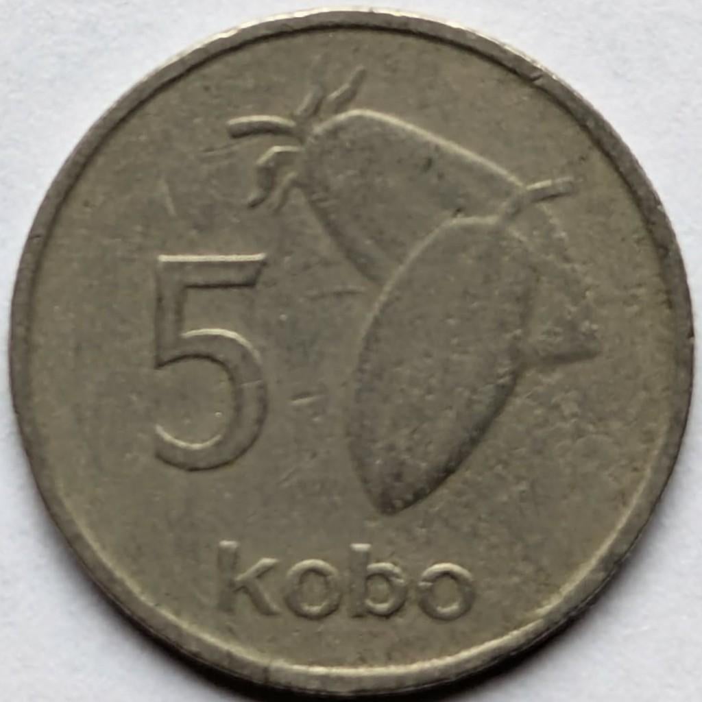 Nigeria - 5 kobo - 1974, Postzegels en Munten, Ophalen, Nigeria, Losse munt