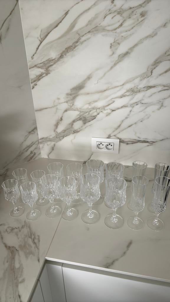 Set Cristal D’arques 16 delig, Verzamelen, Ophalen, Zo goed als nieuw