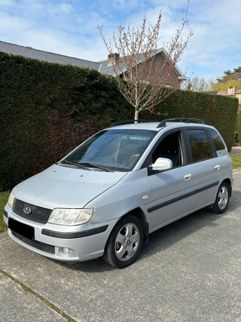 Hyundai Matrix 1.6 Benzine 1Ste Eigenaar, Autos, Hyundai, Cuir, Achat, Boîte manuelle, Noir