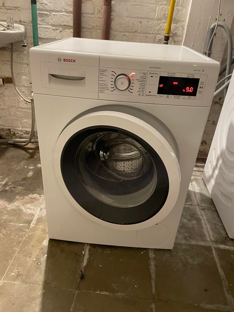 Lave linge Bosch 9 kg, Ophalen, Zo goed als nieuw