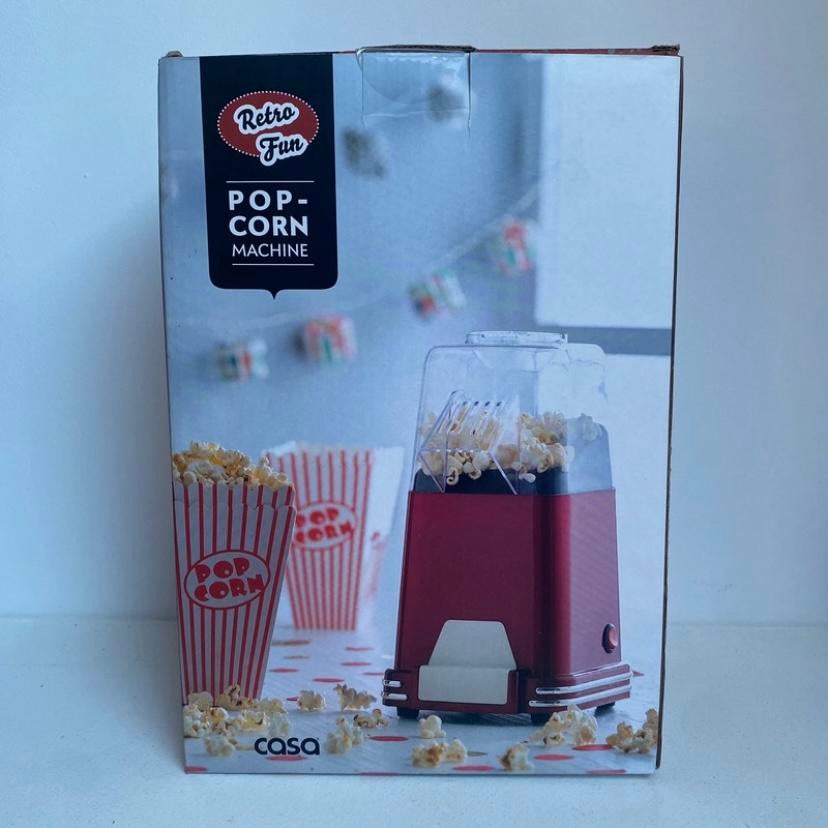Retro Fun Pop-Corn Machine van Casa, Ophalen of Verzenden, Zo goed als nieuw