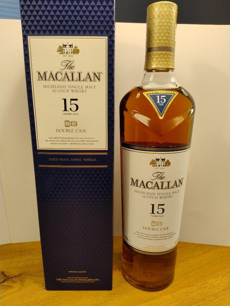 The Macallan 15 double cask Scotch Whisky e.a., Verzamelen, Ophalen, Nieuw