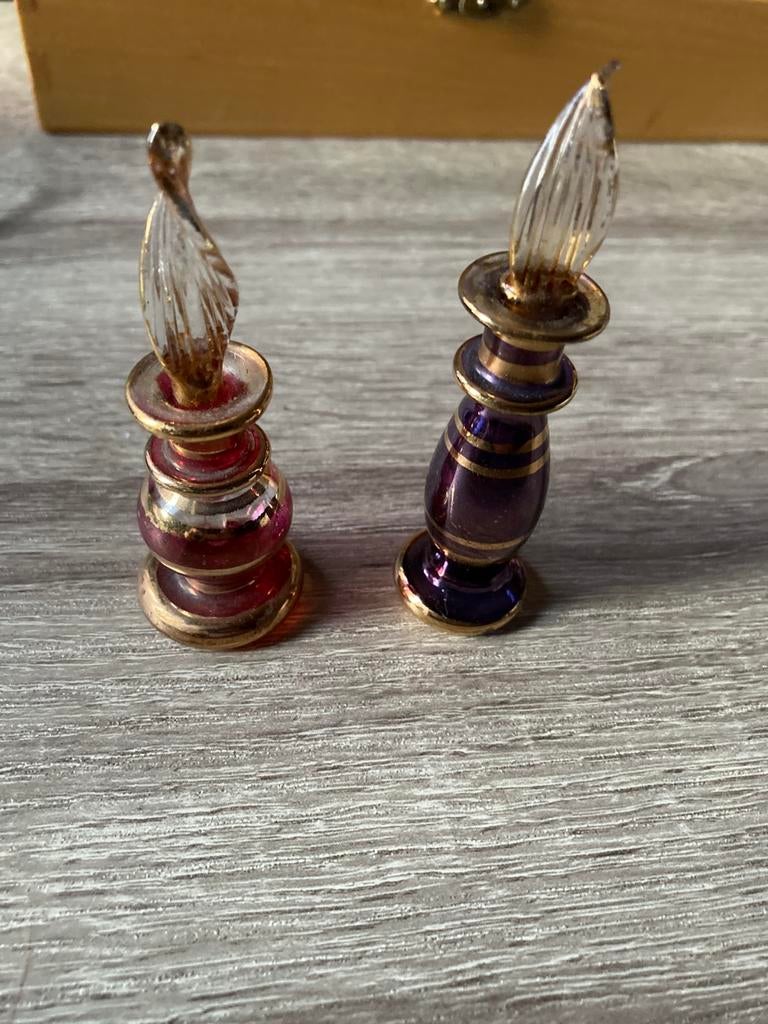 Mondgeblazen parfumflesjes, Ophalen of Verzenden, Zo goed als nieuw, Parfumfles