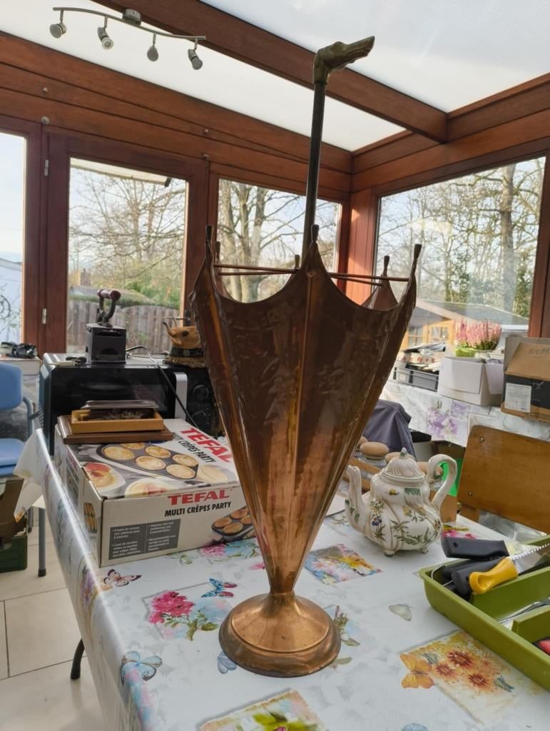 porte parapluies en cuivre, Antiquités & Art, Enlèvement