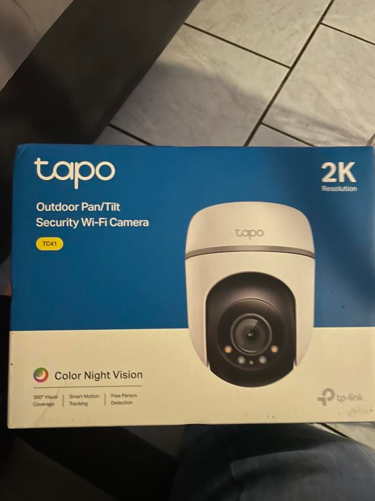 Caméra de sécurité Tapo TC41, Audio, Tv en Foto, Videobewaking, Ophalen, Nieuw, Buitencamera