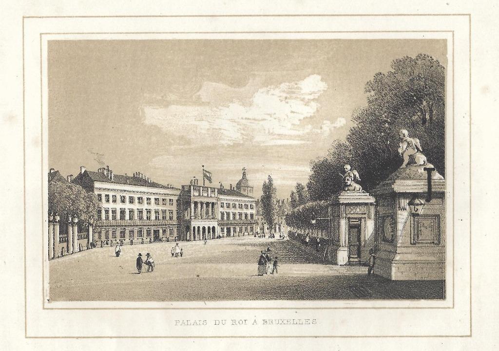 1844 - Bruxelles palais du Roi / Brussel koninklijk paleis, Envoi