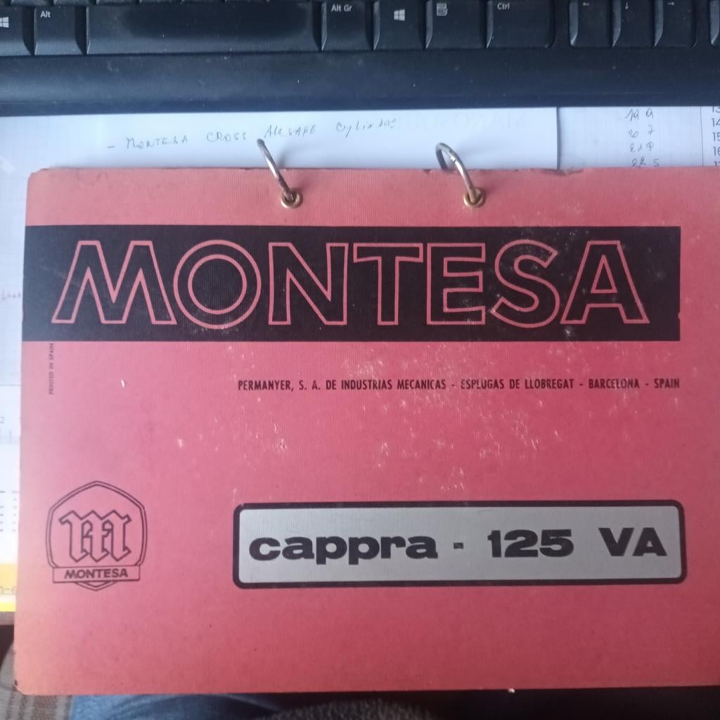 Montesa Cappara onderdelenlijst, Motoren, Ophalen of Verzenden