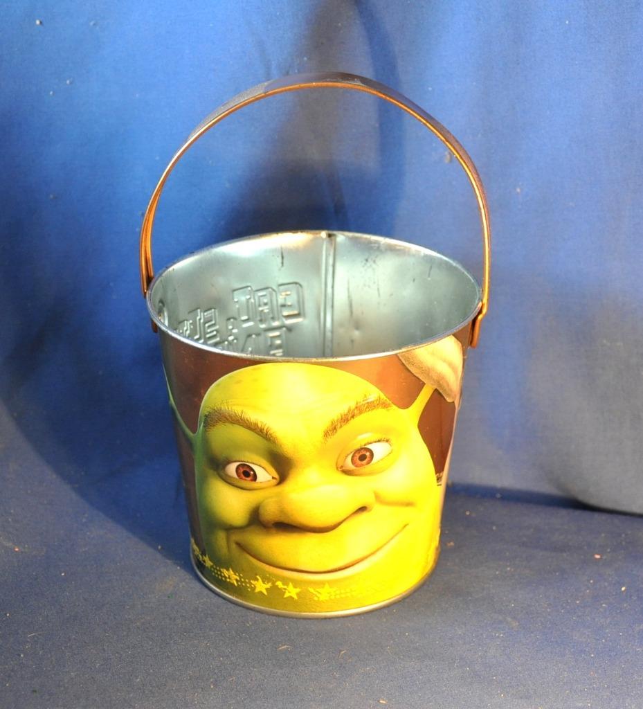 seau d'enfant en metal shrek année 2004, Enlèvement ou Envoi, Utilisé, Autre, Autres marques