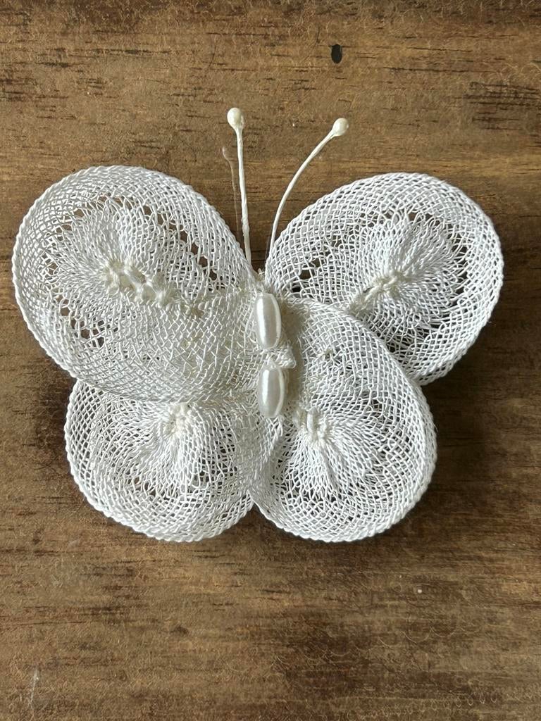 Vlinder in lintjeskant, Ophalen of Verzenden