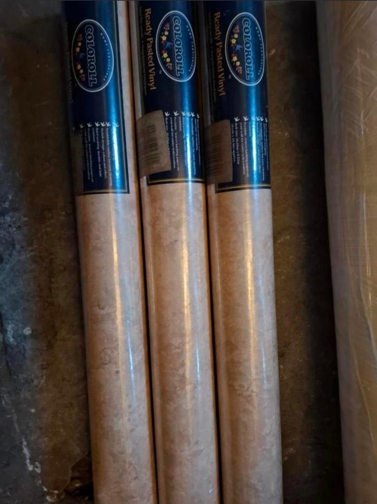 Papier peint 3 rouleaux neufs, Enlèvement ou Envoi, Beige