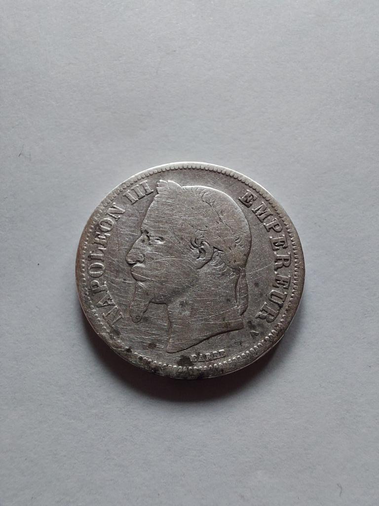 Pièce Napoleon 3 1869 2 Francs tête laurée, Ophalen, Overige waardes