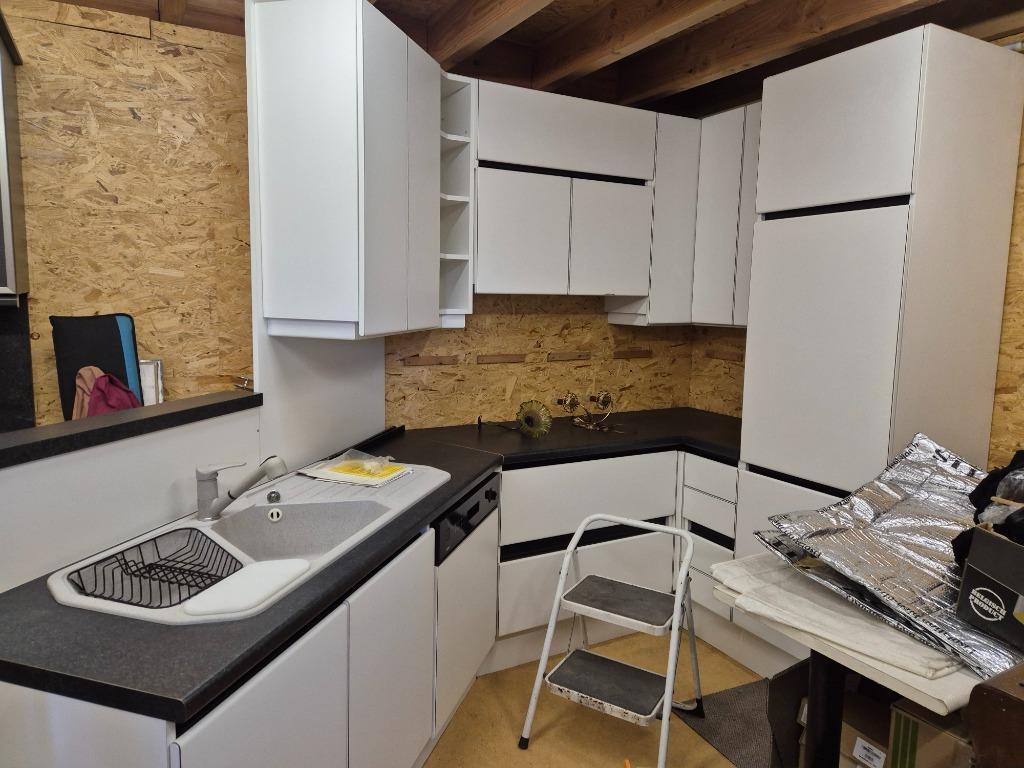 toonzaal keuken, Ophalen, Wit, Hoekkeuken, Nieuw