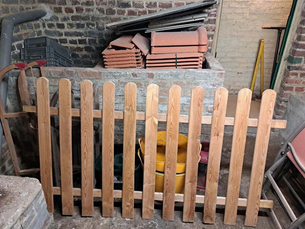 barrière en bois, Enlèvement, Utilisé, Bois