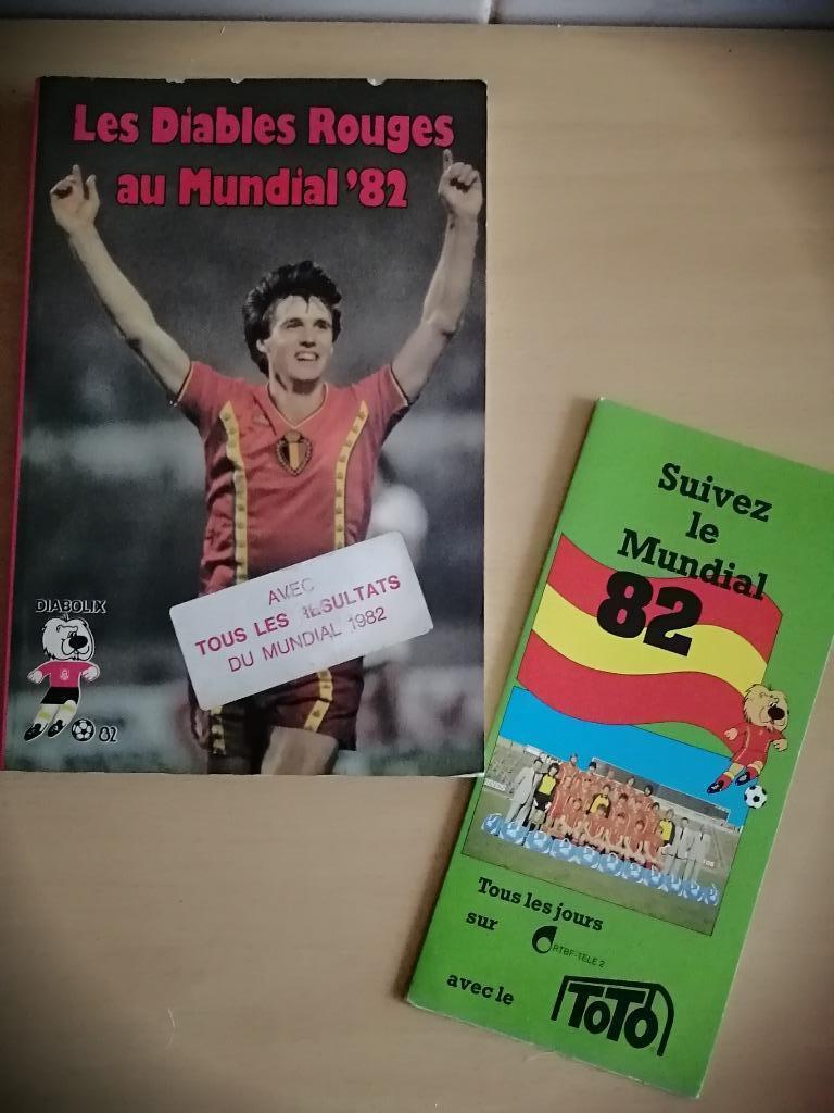 LES DIABLES ROUGES au Mundial '82 + Programme Matchs/Scores, Enlèvement ou Envoi, Sport de ballon