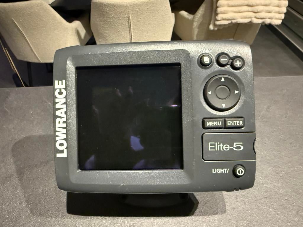 Lowrance Elite 5 fish finder, Enlèvement, Comme neuf